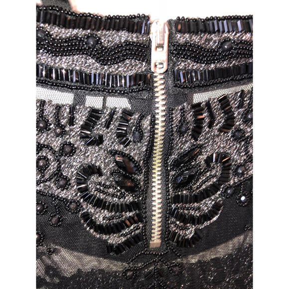 Elegant Black Beaded Top by Topshop - Picture 3 of 5